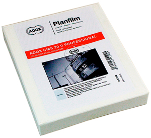 ADOX CMS 20 II 4x5 Inch Black + White Sheet Film (25 Sheets)