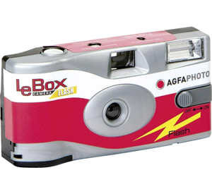 Agfaphoto LeBox Flash 27 Exposure Disposable Camera