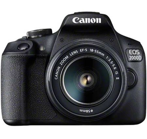 Canon EOS 2000D + 18-55 IS II Lens Black