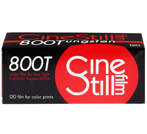 CineStill 800T Tungsten 800 ISO Colour 120 Roll Film