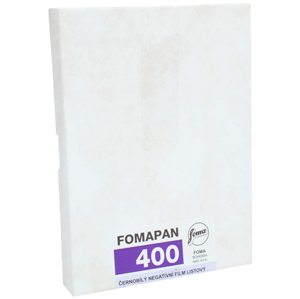 Foma Fomapan 400 4x5 Inch Black + White Sheet Film (25 Sheets)