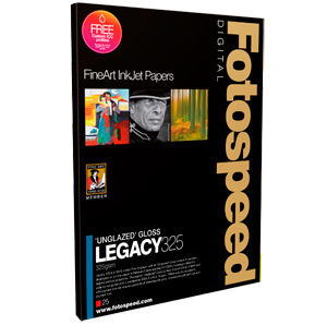 Fotospeed Legacy Gloss 325 Fine Art Paper - A2 (25 Sheets)