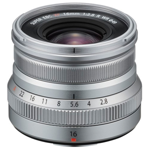Fujifilm 16mm F2.8 R WR Fujinon XF Lens Silver