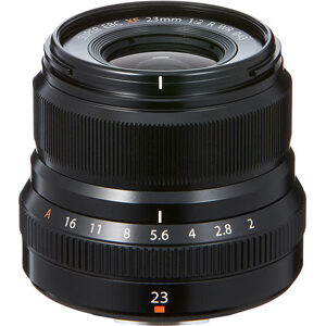 Fuji 23mm F2.0 R WR Fujinon XF Lens Black