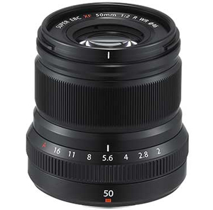 Fuji 50mm F2 R WR Fujinon XF Lens Black