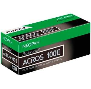Fujifilm Neopan Professional Acros 100 II 120 B+W Roll Film