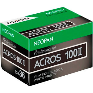 Fujifilm Neopan Professional Acros 100 II 36 Exp 35mm B+W Film