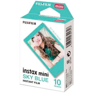 Fuji Instax Mini Film - Sky Blue Frame
