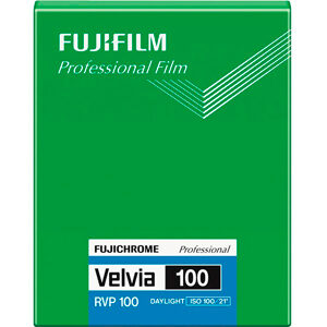 Fujifilm Professional Velvia 100 4x5 Inch Sheet Film (20 Sheets)