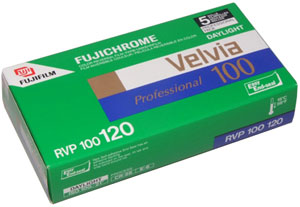 Fuji Velvia 100 120 Roll Film - Pack Of 5
