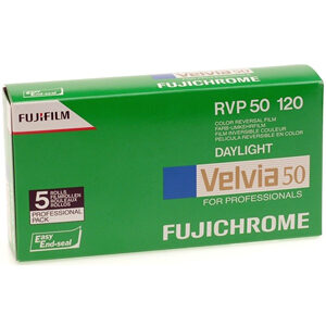 Fuji Velvia 50 Fujichrome 120 Roll Film - Pack Of 5