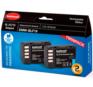 Hahnel HL-PLF19 (DMW-BLF19) Rechargeable Battery Twin Pack