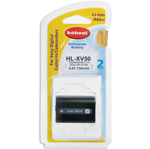 Hahnel HL-XV50 (NP-FV50) Lithium Ion Rechargeable Battery