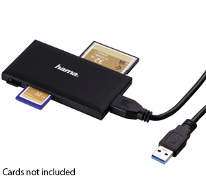 Hama USB 3.0 Multi Memory Card Reader Black