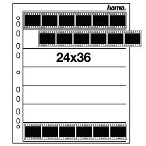 Hama Negative Sleeves - 7 Strips Of 6 35mm Negs - Pack Of 25
