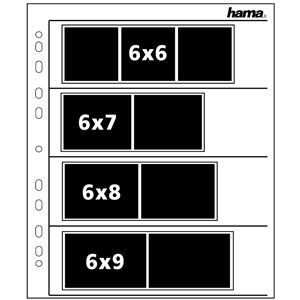 Hama Negative Sleeves (Parchment) 4 Strips Of 3 Negatives 6x6 cm