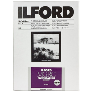Ilford Multigrade V RC Deluxe Pearl 5x7 Inch Paper - 25 Sheets
