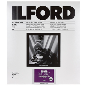 Ilford Multigrade V RC Deluxe Pearl 8x10 Inch Paper - 25 Sheets