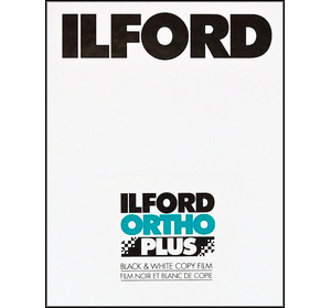 Ilford Ortho Plus 80 ISO 4x5 Inch Sheet Film (25 Sheets)