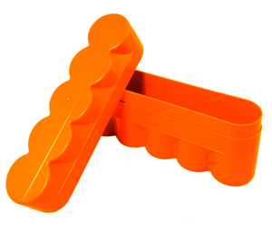 Japan Camera Hunter Film Case For 5x 120 Roll Films - Orange