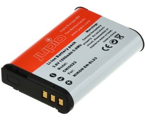 Jupio EN-EL23 Lithium Ion Rechargeable Battery