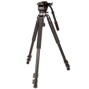 Kenro Video Tripod Kit (Aluminium) With VH01B Fluid Head