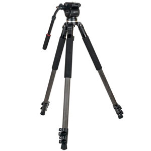 Kenro Video Tripod Kit (Carbon Fibre) With VH01B Fluid Head