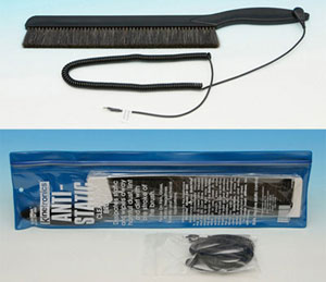 Kinetronics StaticWisk Brush 280mm With Grounding Cord