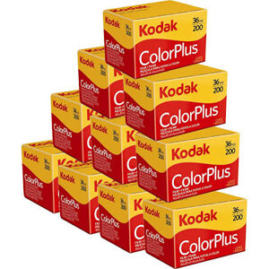 Kodak Color Plus 200 36 Exposure 35mm Film (Pack Of 10)