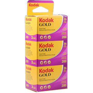 Kodak Gold 200 36 Exposure 35mm Film (3 Pack)