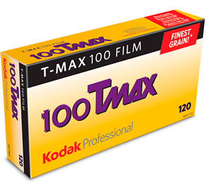 Kodak Professional T-Max 100 B+W 120 Roll Film - Pack Of 5