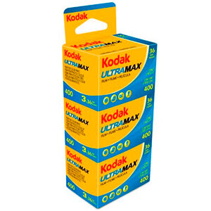 Kodak Ultra Max 400 36 Exposure 35mm Film (3 Pack)