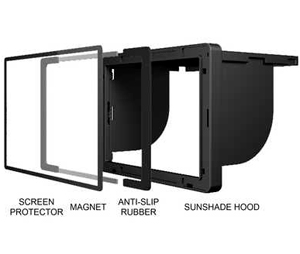 Larmor 5th Gen LCD Screen Protector + Hood For Canon EOS 6D II