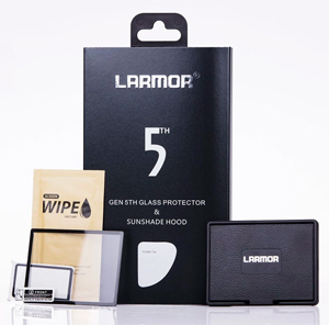 Larmor 5th Gen LCD Screen Protector + Hood For Canon EOS 5D IV