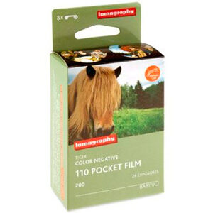 Lomography 110 Tiger 200 ISO Colour Negative 110 Film (3 Pack)
