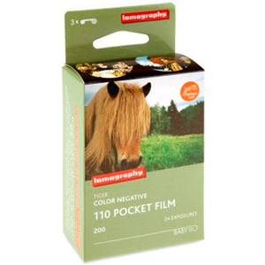 Lomography 110 Tiger 200 ISO Colour Negative 110 Film (3 Pack)