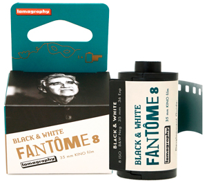 Lomography Fantome 8 Black + White Kino 35mm Negative Film