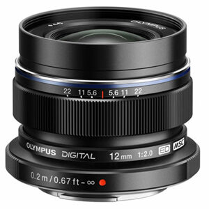 Olympus 12mm F2 Zuiko Digital ED Micro Four Thirds Lens Black
