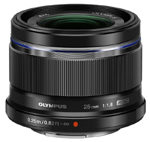 Olympus 25mm F1.8 M Zuiko Micro Four Thirds Lens Black