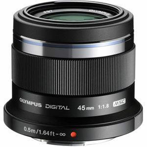 Olympus 45mm F1.8 Zuiko Digital Micro Four Thirds Lens Black