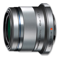 Olympus 45mm F1.8 Zuiko Digital Micro Four Thirds Lens Silver