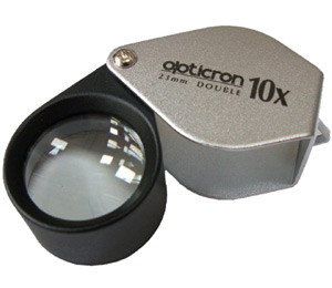 Opticron Folding Metal Loupe 10x 23mm