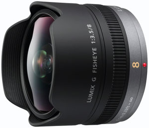 Panasonic 8mm f3.5 Lumix G Fisheye Micro Four Thirds Lens