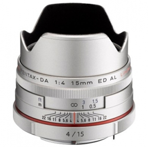 Pentax 15mm F4 DA ED AL Limited HD Lens Silver