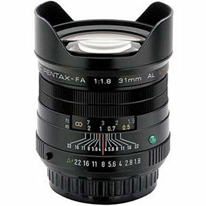 Pentax 31mm f1.8 SMC FA AL Limited Lens - Black