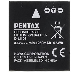 Pentax D-Li106 Lithium Ion Rechargeable Battery
