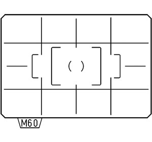 Pentax ML-60 AF Divided Matte Focusing Screen