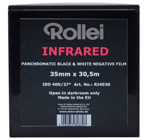 Rollei Infrared Black + White 35mm Film - 30.5 Metre Bulk Roll