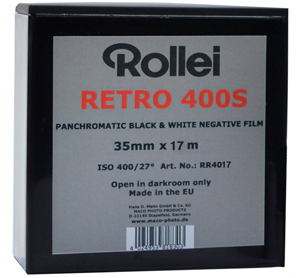 Rollei Retro 400S Black + White 35mm Film - 17 Metre Bulk Roll