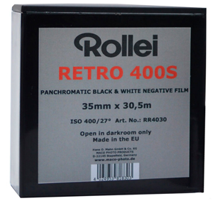 Rollei Retro 400S Black + White 35mm Film - 30.5 Metre Bulk Roll